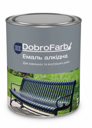 Емаль алкідна біла TM "DobroFarb" 2,8 кг